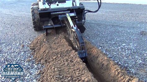 blue diamond skid steer trencher|blue diamond skid steer attachment.